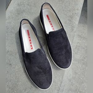Prada Women's Black Loafers Slip-On Shoes -Size 6.5